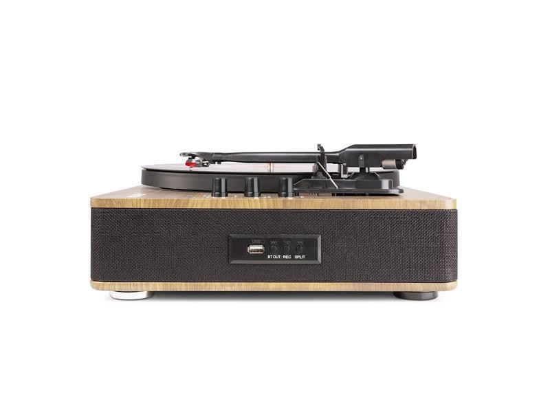 Fenton Plattenspieler mit Bluetooth RP162 Hellbraun Hochwertiger Plattenspieler mit Keramik Tonabnehmer