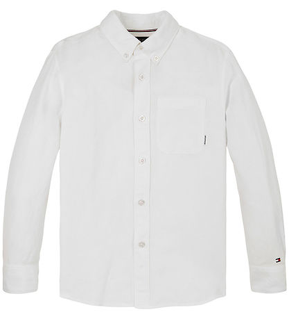 Tommy Hilfiger Hemd - Leinen - Leinenmischung - Weiß