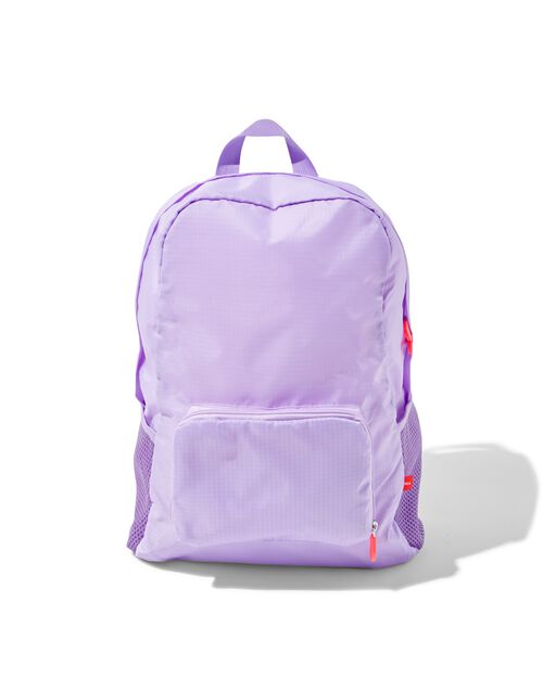 sac à dos pliant 25x15x35 lilas