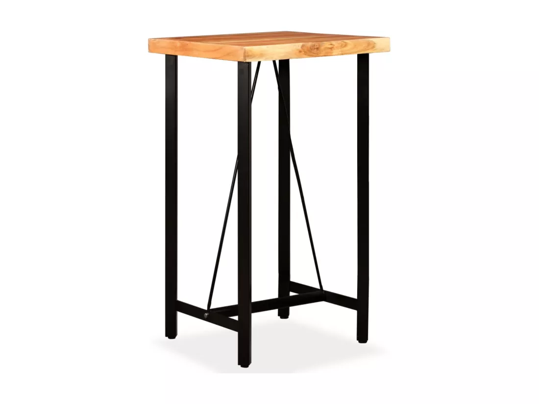 Table de bar Bois massif d'acacia 60x60x107 cm