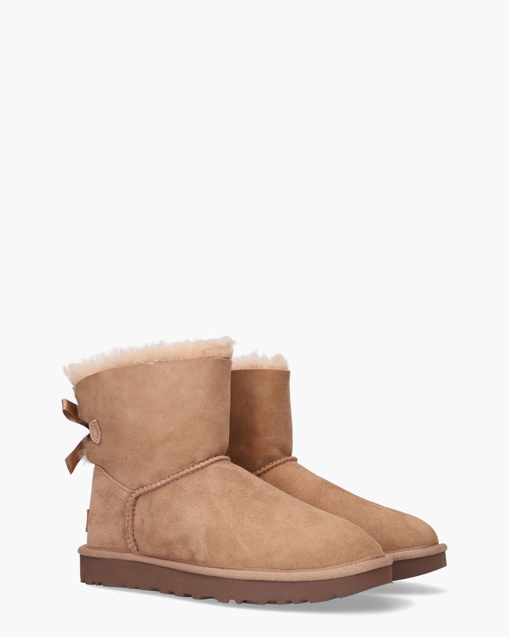 UGG Mini Bailey Bow II Boot Rocky Oak Dames Enkelboots