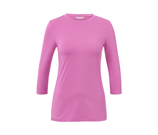 Shirt mit 3/4-Arm, rosa
