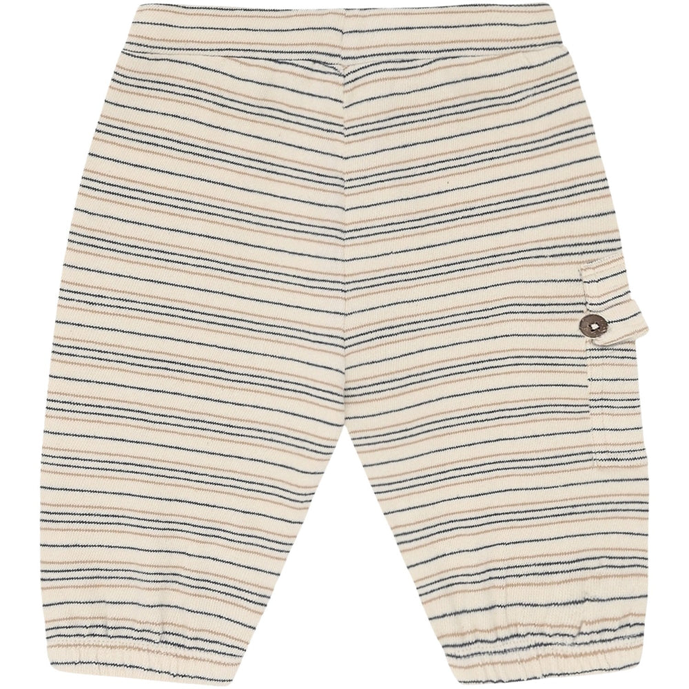 Køb Hust & Claire Snow White Gus Fine Striped Strik