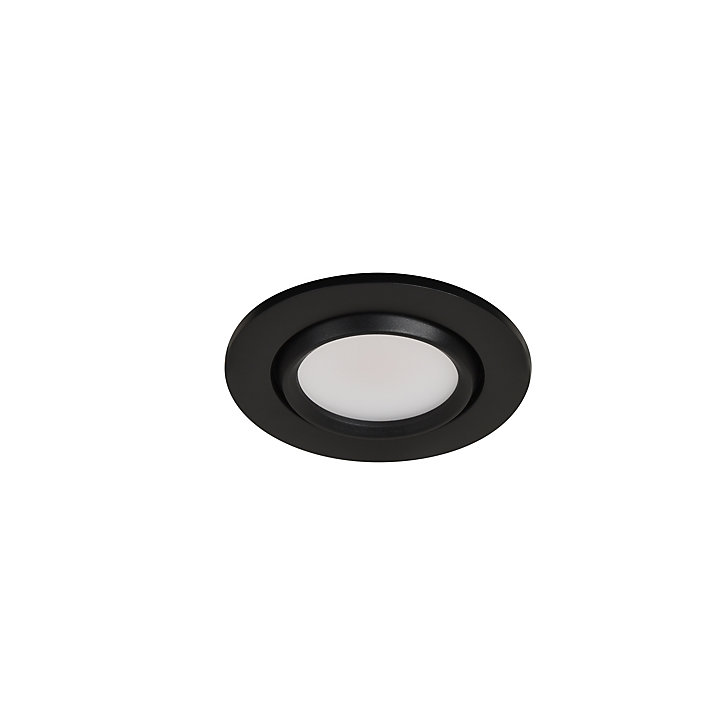 Spot encastrable Burnell LED intégrée blanc neutre dimmable IP65 450lm 6.2W Ø8.5xH.4cm noir GoodHome