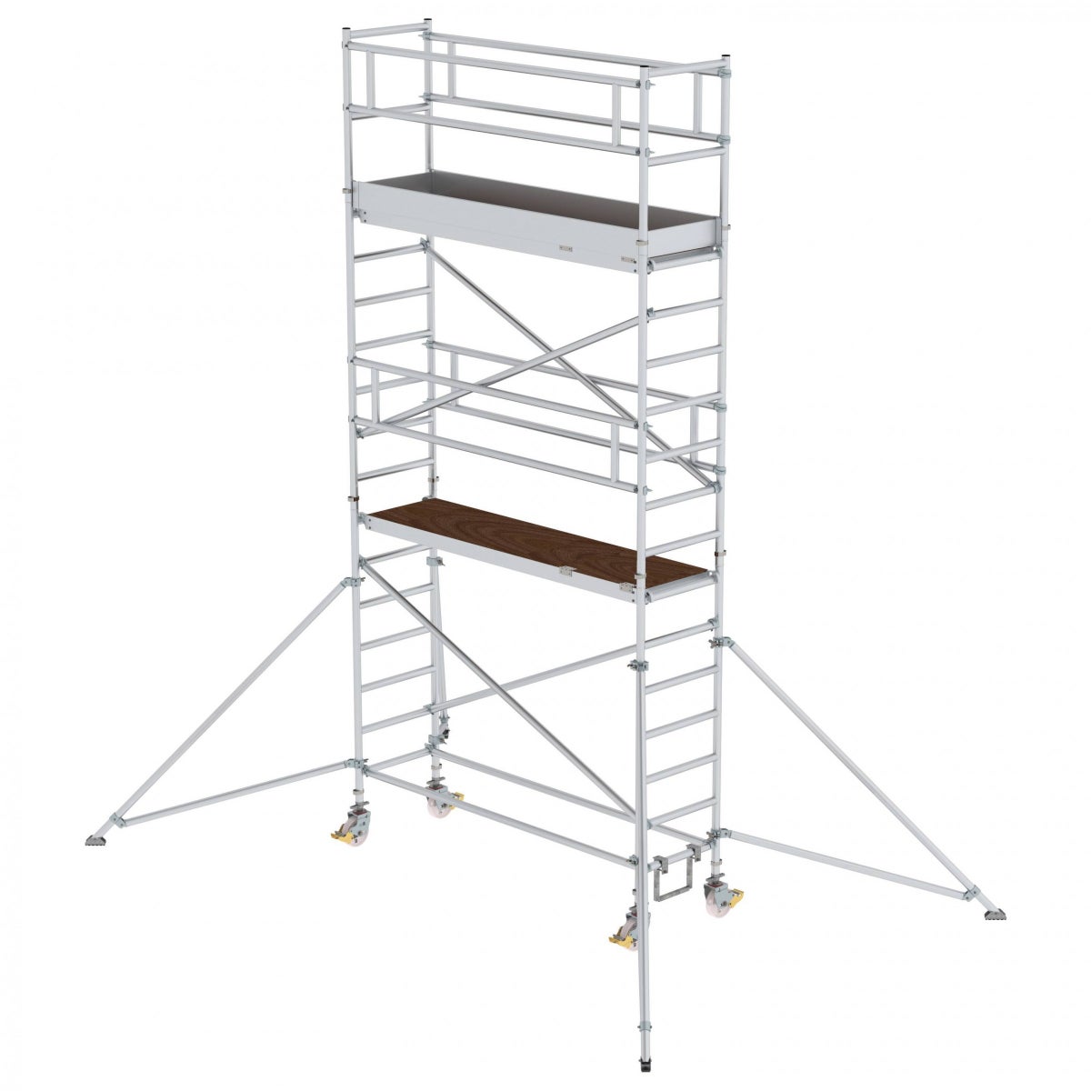 MUNK aluminium rolsteiger met stempel 2,45x0,75m, platform 6,47m, AH