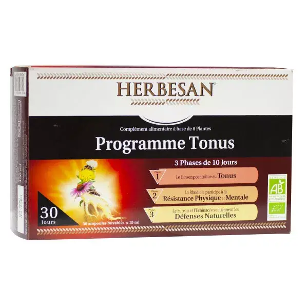 Programa de Energia Herbesan 30 ampolas
