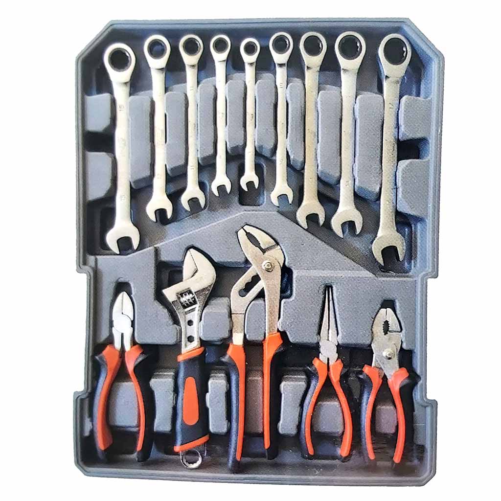 Werkzeugsatz im Alu Trolly 396-teilig Professional-Line von Würzburg 13,5 kg
