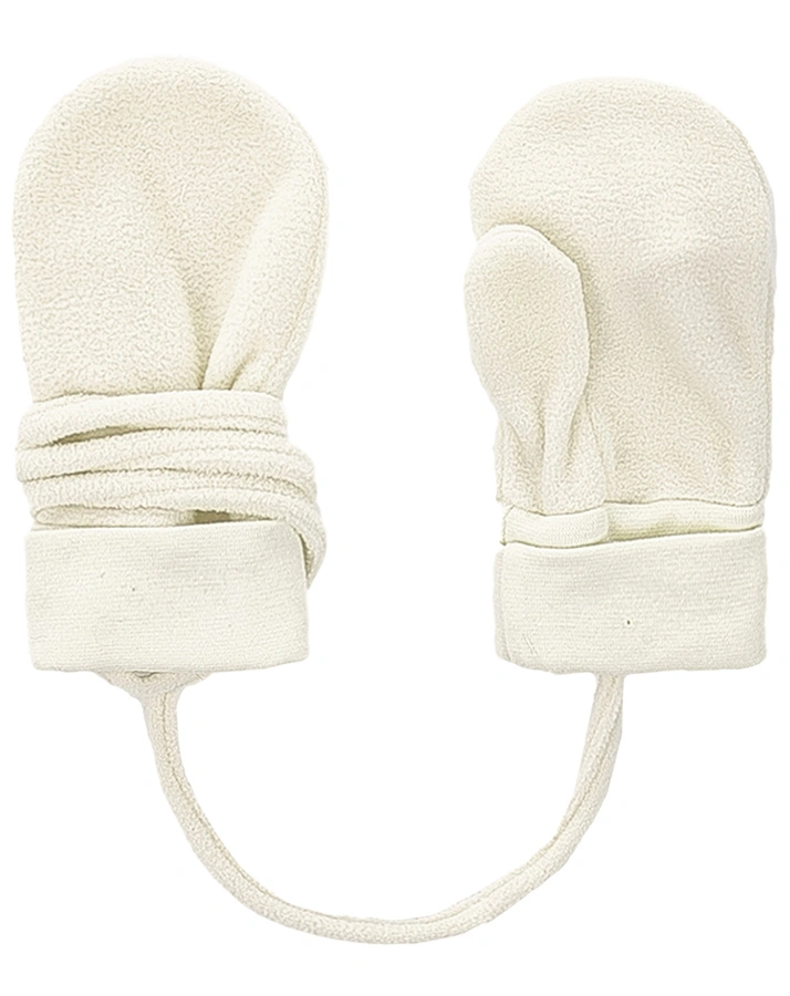 Fleece-Fäustlinge MINI in wollweiß