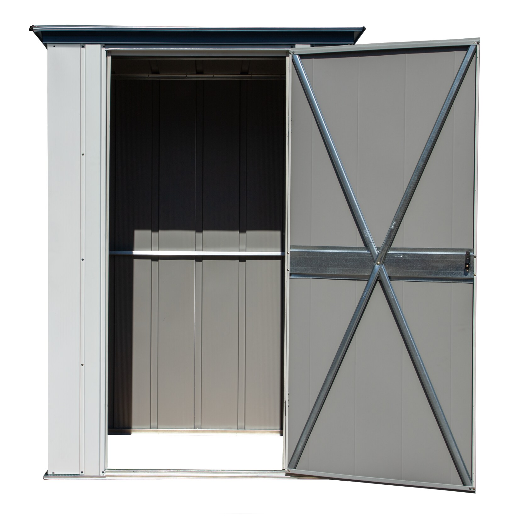 Spacemaker Gartenschrank 4x3 Geräteschrank lichtgrau anthrazit 139x100 cm