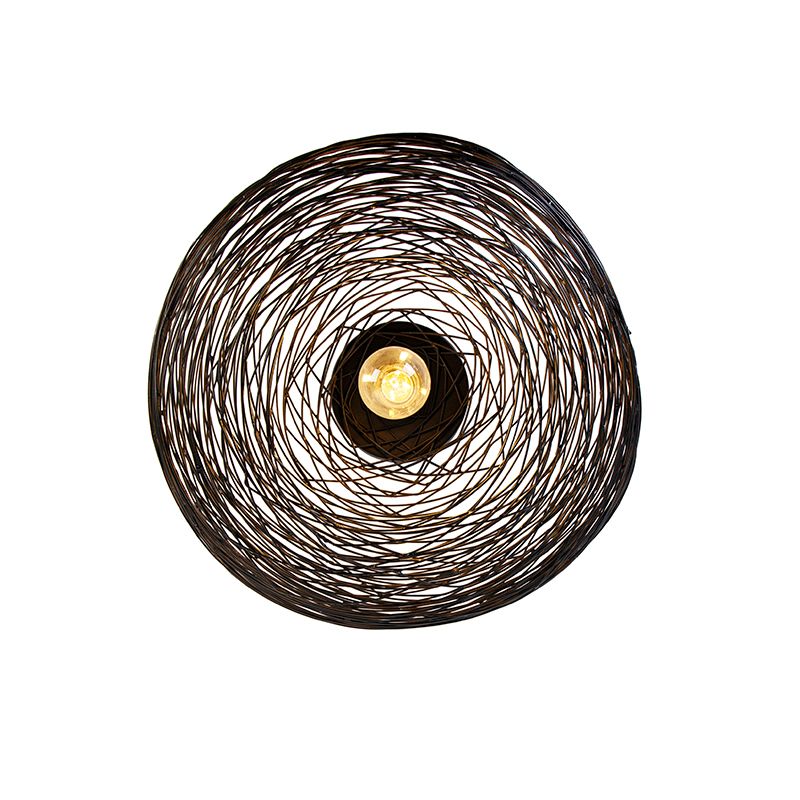 Design plafondlamp zwart ovaal - Sarella