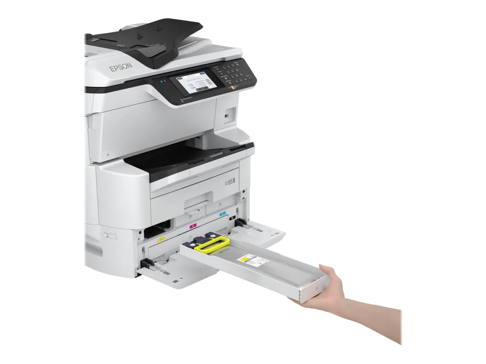 Epson WorkForce Pro WF-C878RDWF - Multifunktionsprinter - farve - blækprinter - A3 (297 x 420 mm) (original) - A3 (medie) - op til 22 spm (kopiering) - op til 24 spm (udskriver) - 335 ark - 33.6 Kbps - Gigabit LAN, Wi-Fi(n), USB 3.0, USB 2.0 vært