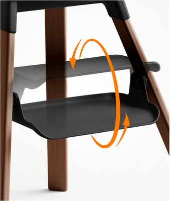 Stokke Clikk Barnestol, Black/Warm Brown