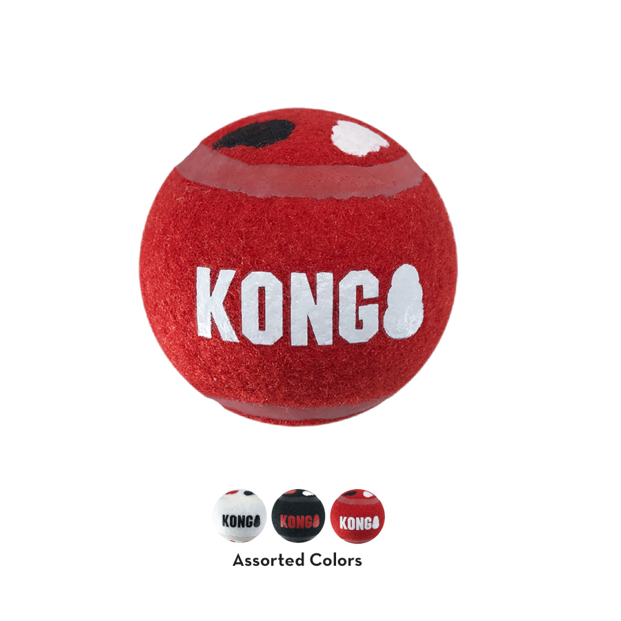 Conjunto de 2 bolas de tênis Kong Signature Sport para cães