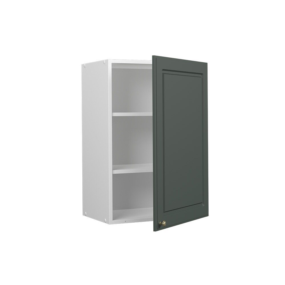 Vicco Hängeschrank Küchenschrank Küchenmöbel Fame-Line Weiß Grün-Gold Landhaus 50 cm Küche Einbauküche Hängeschrank Drehtür Einlegeboden Küchenzeile