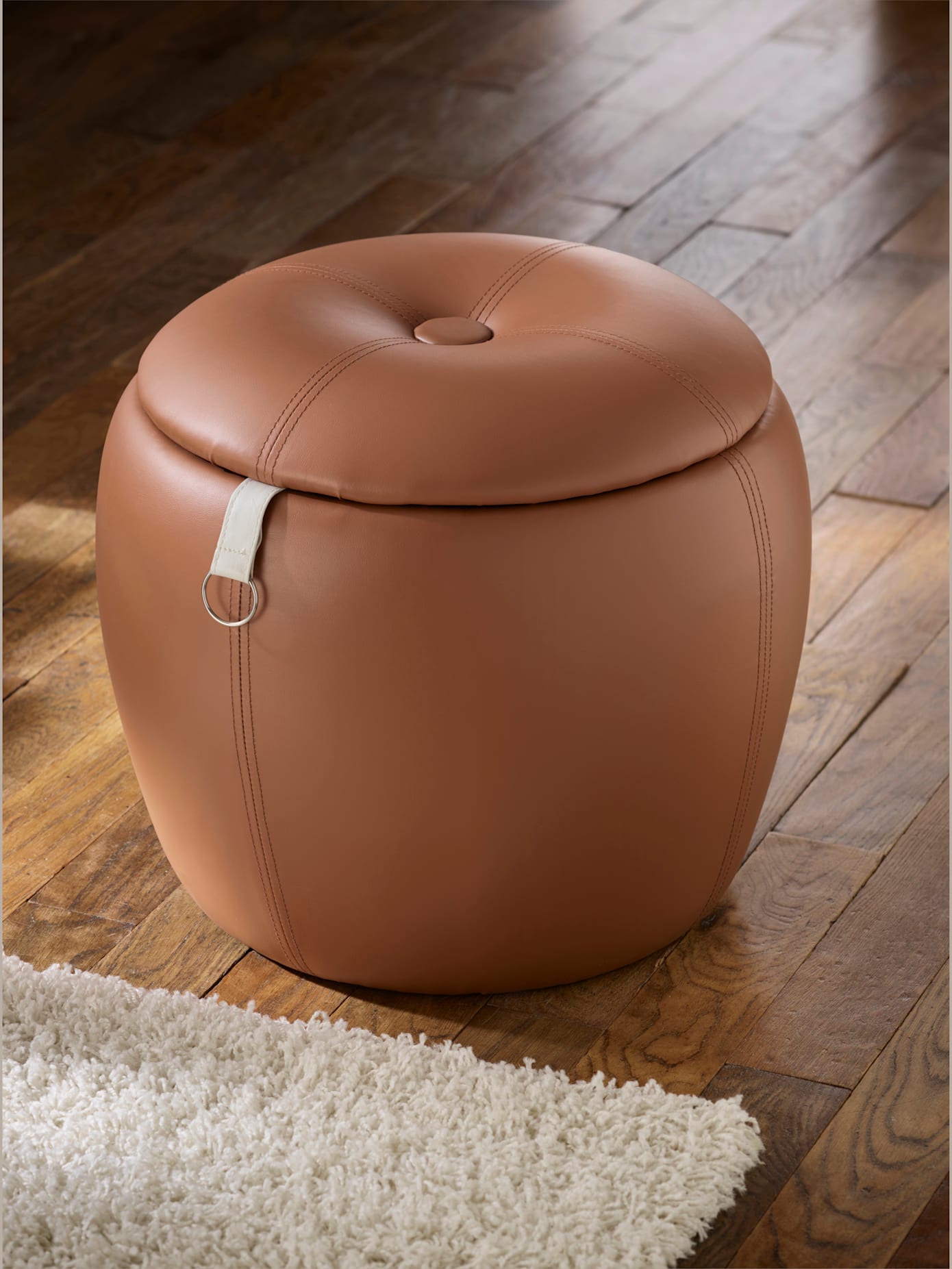 Tabouret couvercle amovible avec rembourrage en mousse
