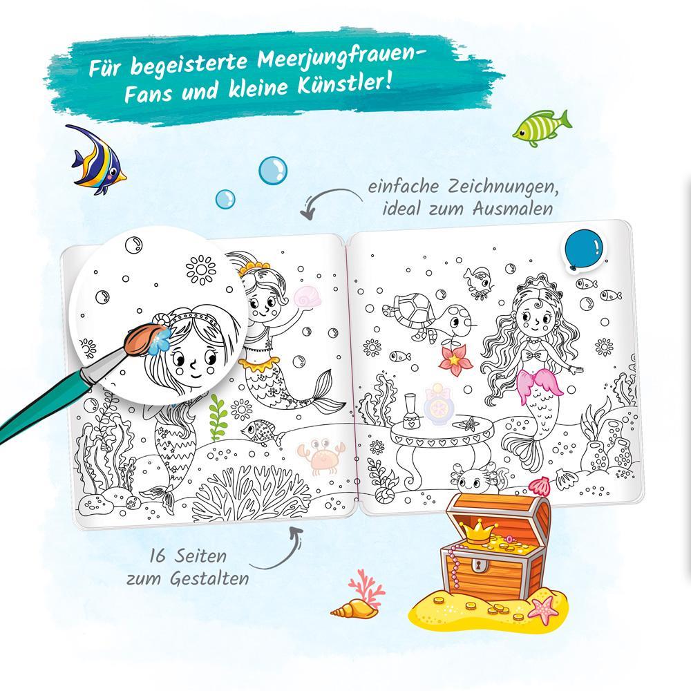 Trötsch Malbuch Stickermalbuch Meerjungfrauen