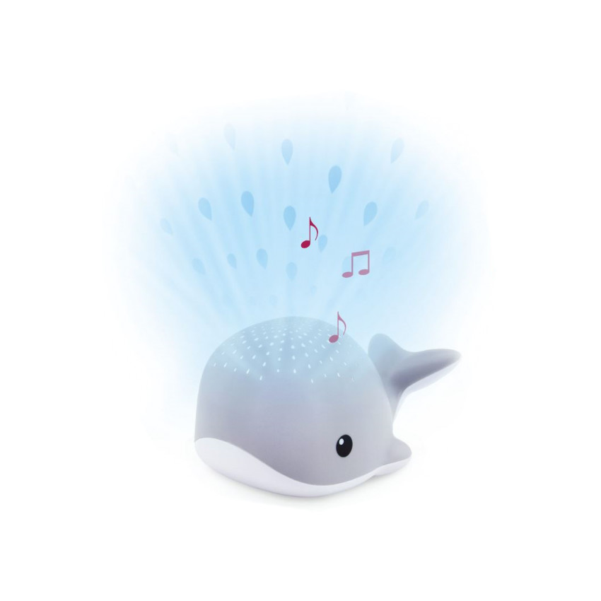 Veilleuse Wally la baleine Gris