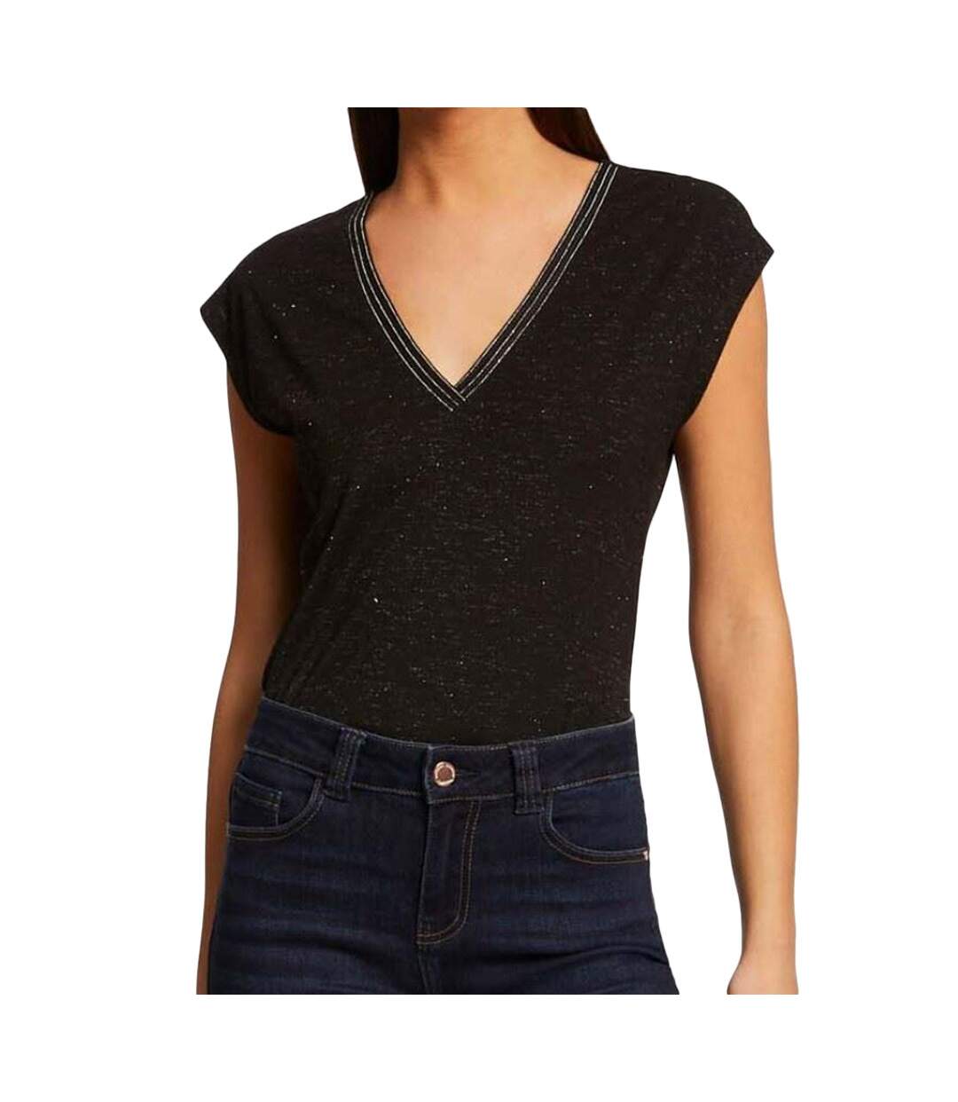 T-shirt Noir Femme Morgan Dayan