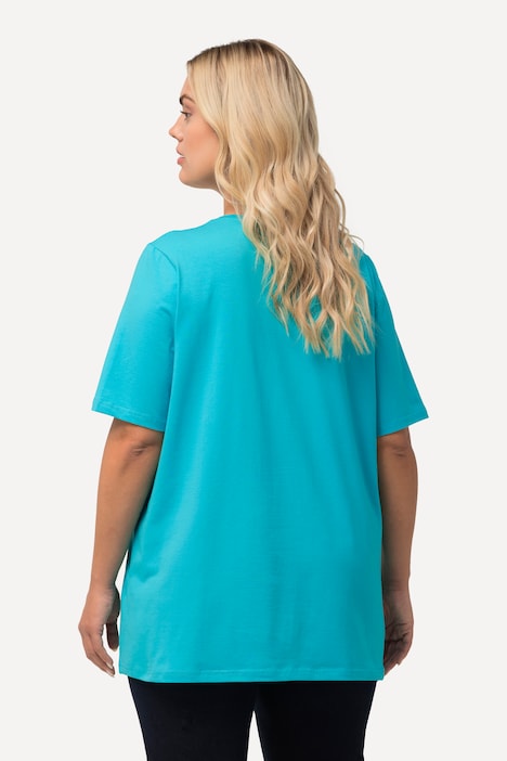 T-Shirt, A-Linie, V-Ausschnitt, Halbarm