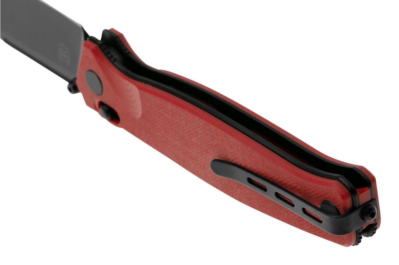 Real Steel Huginn 7652RB Black VG-10, Red G10, zakmes