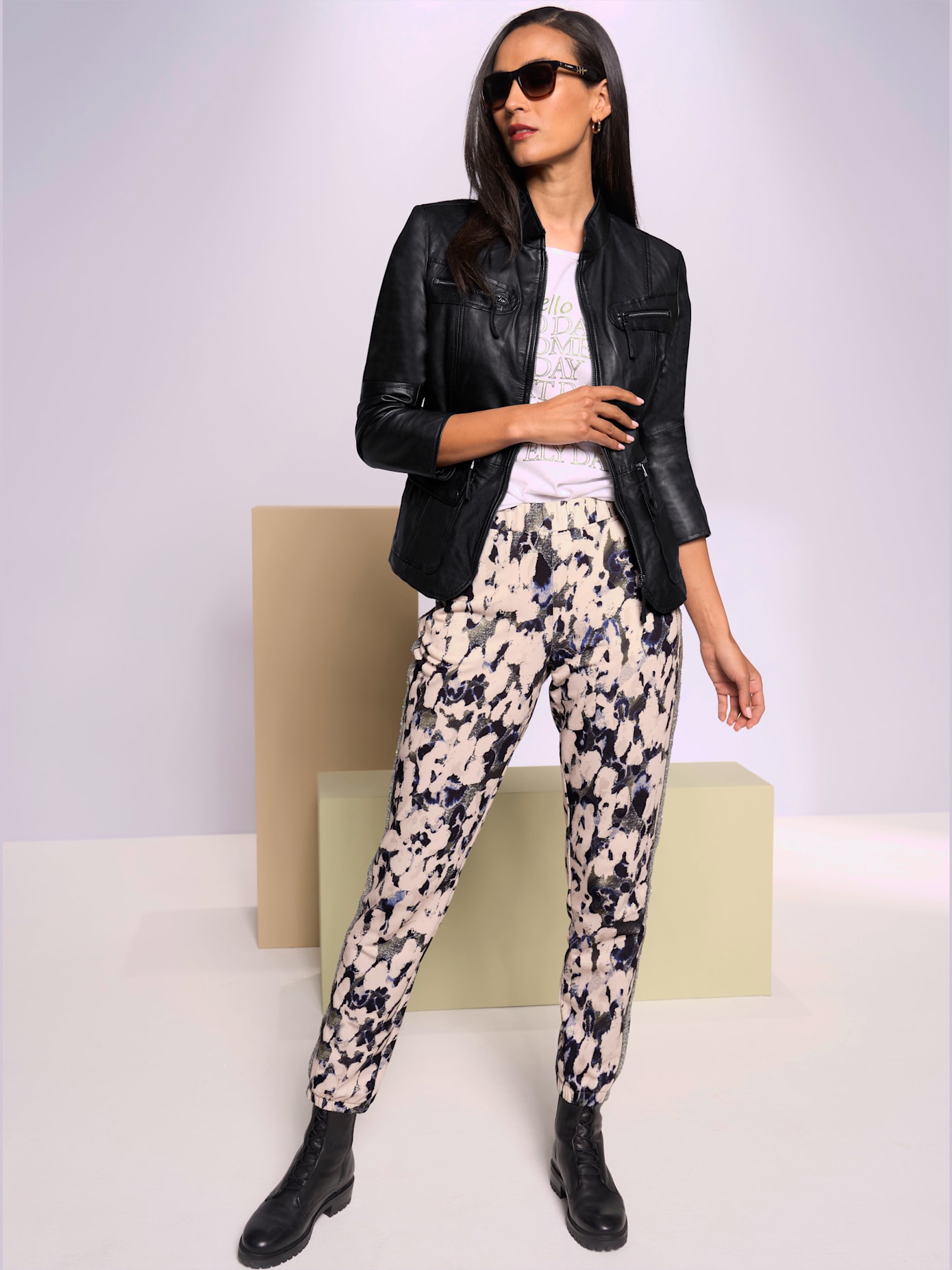 Veste en cuir cuir d'agneau souple
