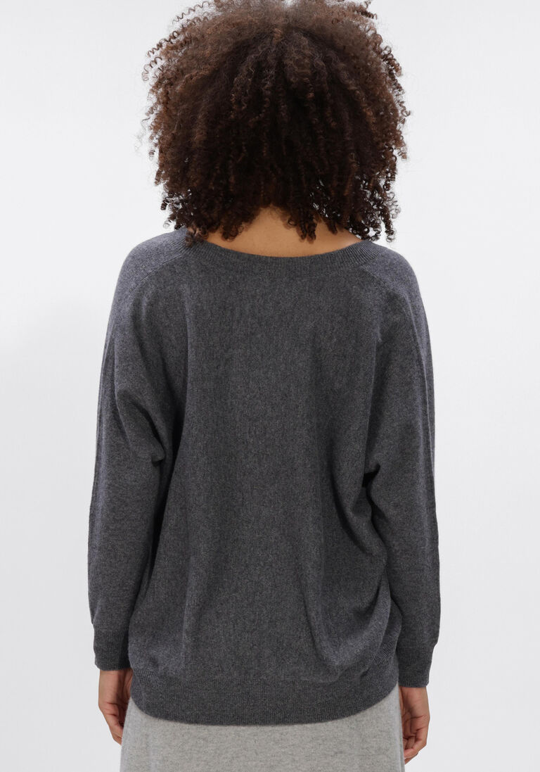 donkergrijze lisa yang trui kenny sweater