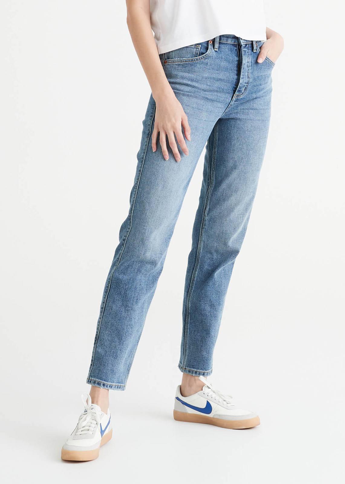 DU\/ER Performance Denim Hig Rise Straigh