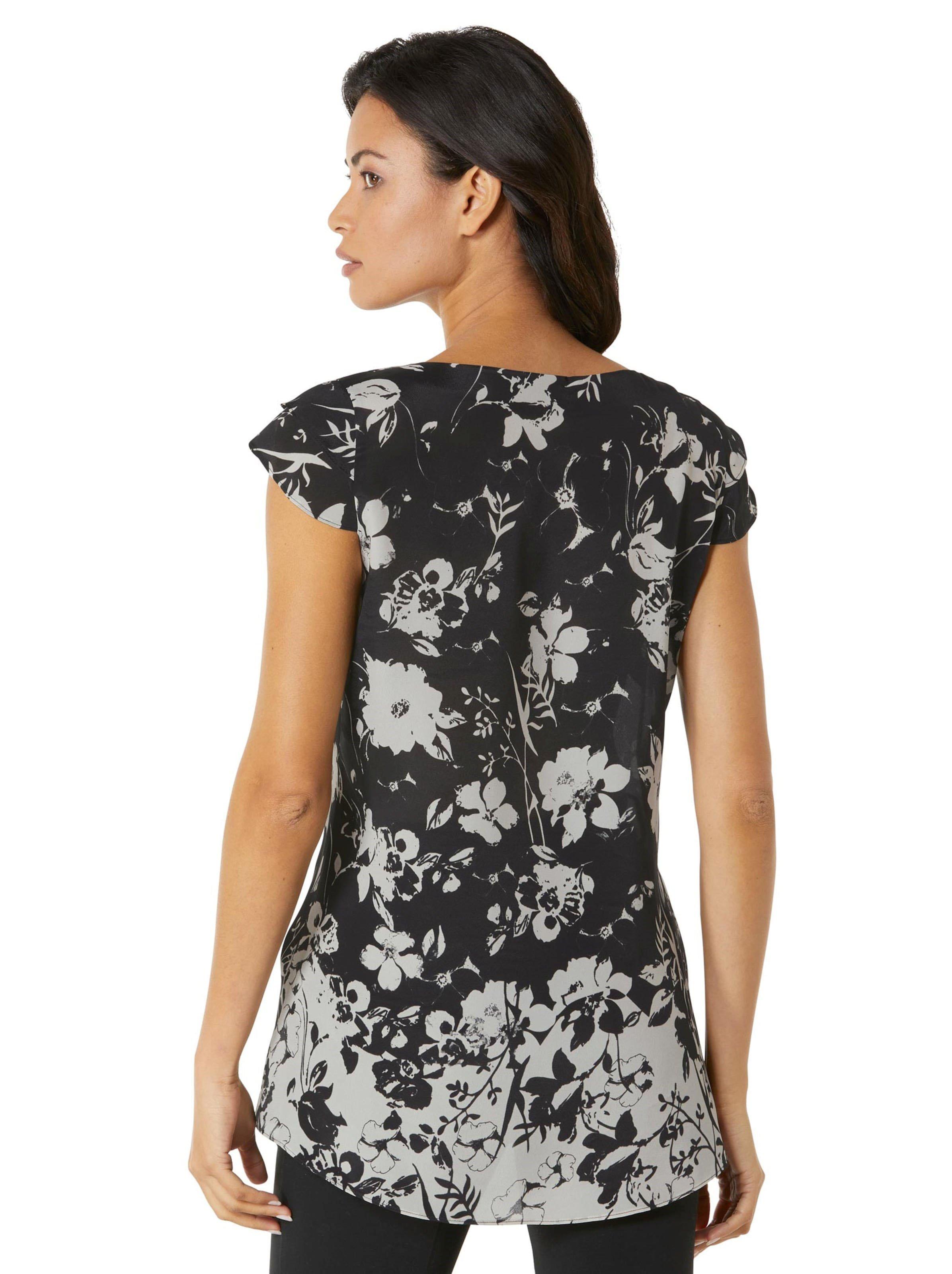 Longtunika mit Blumenprint und Flügelärmeln