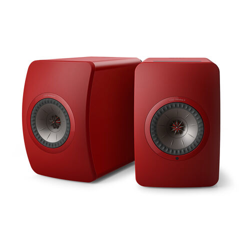 KEF LS50 Wireless II – compacte en draadloze hifi-luidspreker Rood