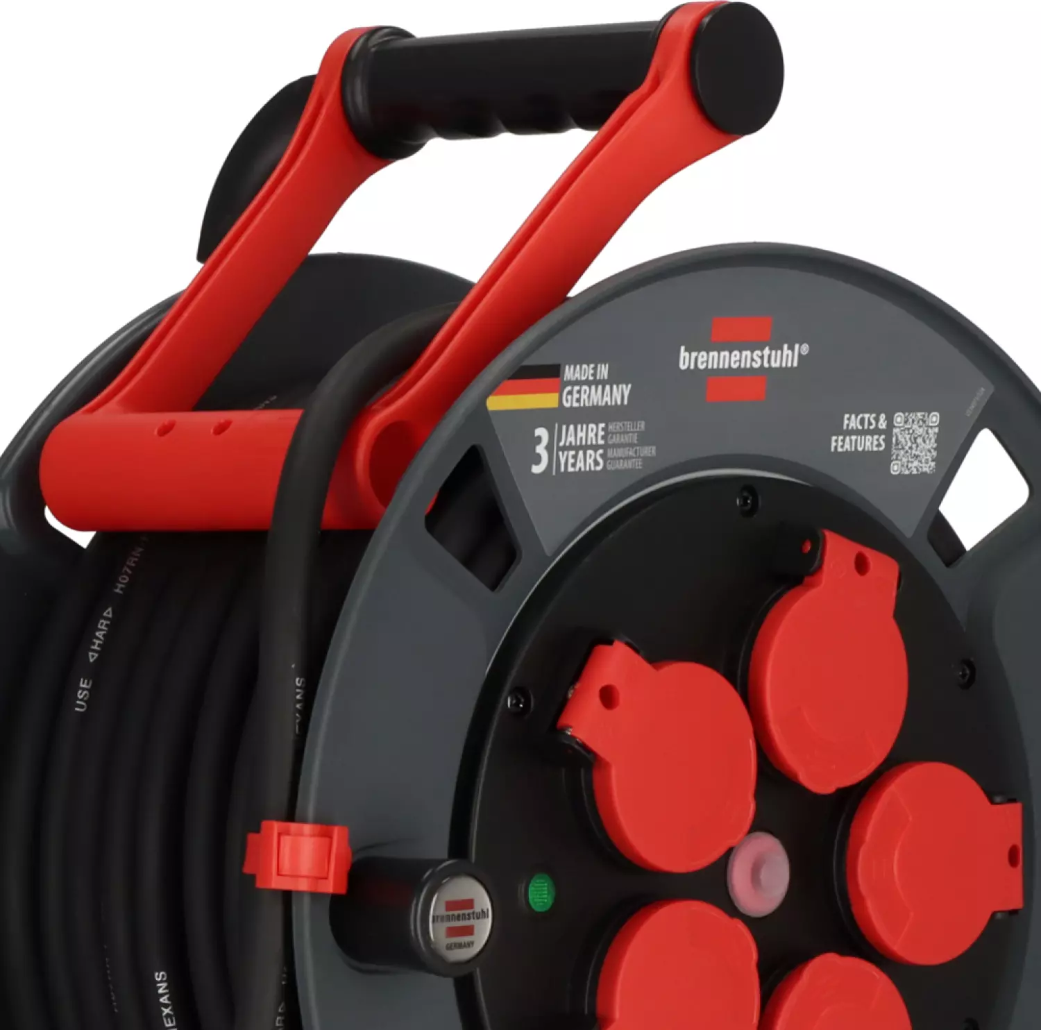 Brennenstuhl Professional KU 2200 kabelhaspel 5-voudig 300 H07RN-F 3G2,5 - IP44 - 25m