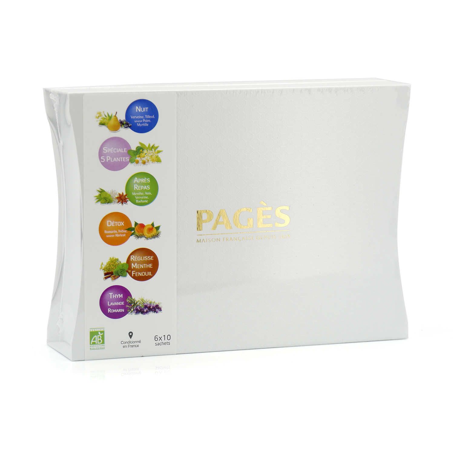 Coffret Sélection d'infusions biologiques - coffret carton