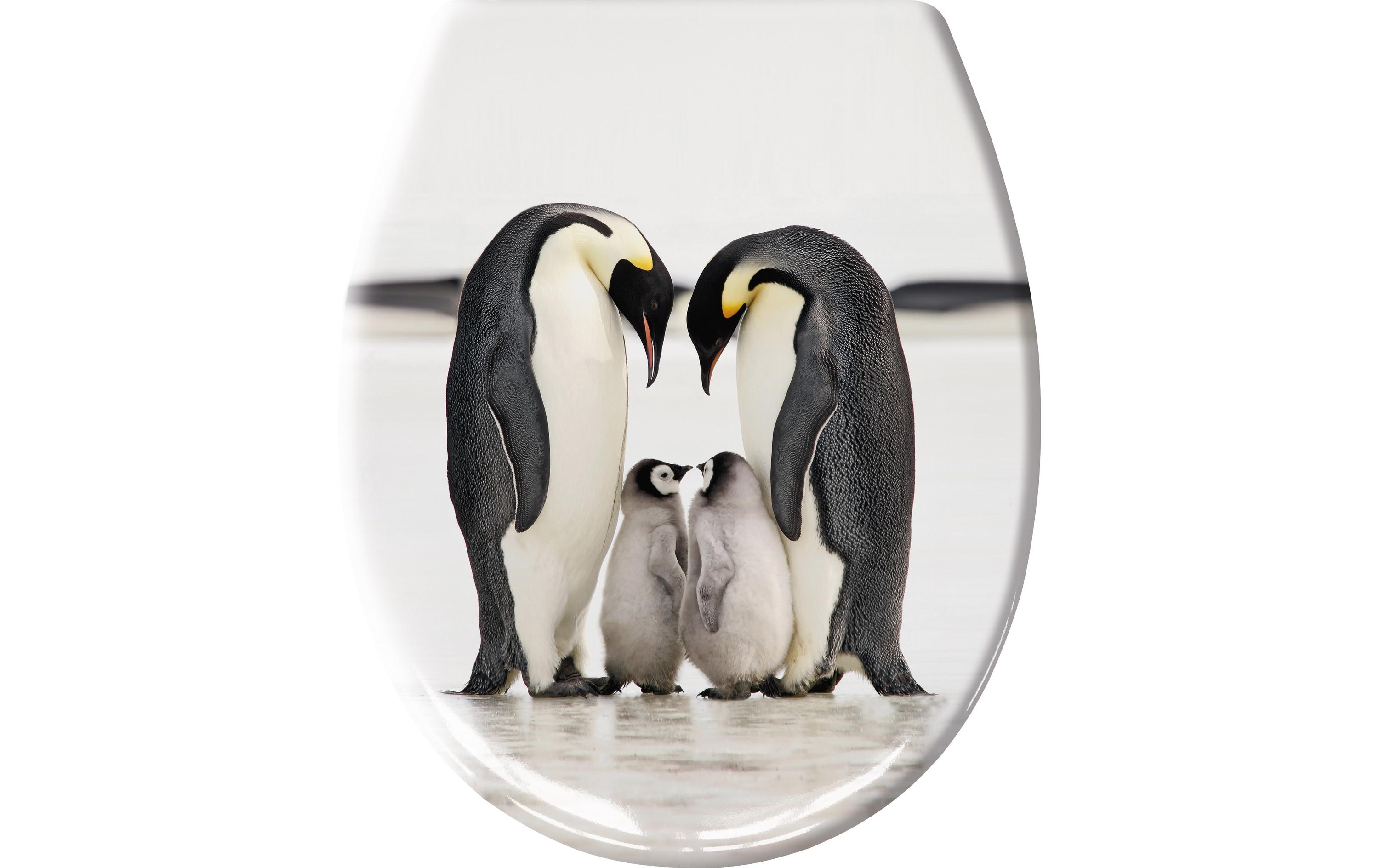 Toilettensitz Jacksons Pinguin Schwarz/WeissWC-Sitz aus Duroplast