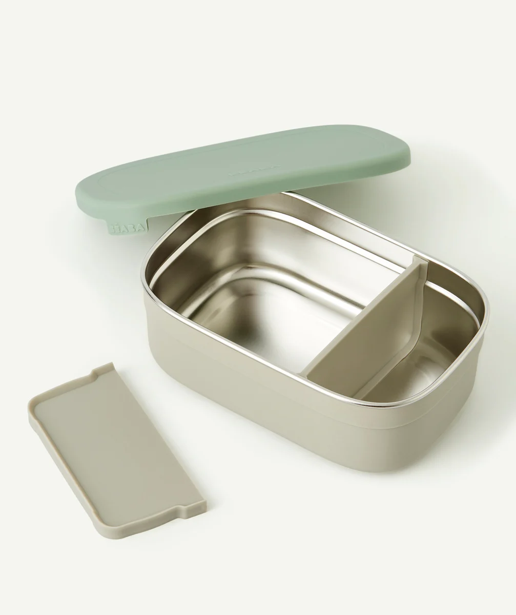 BEABABOÎTE REPAS EN INOX BLEU 4M+