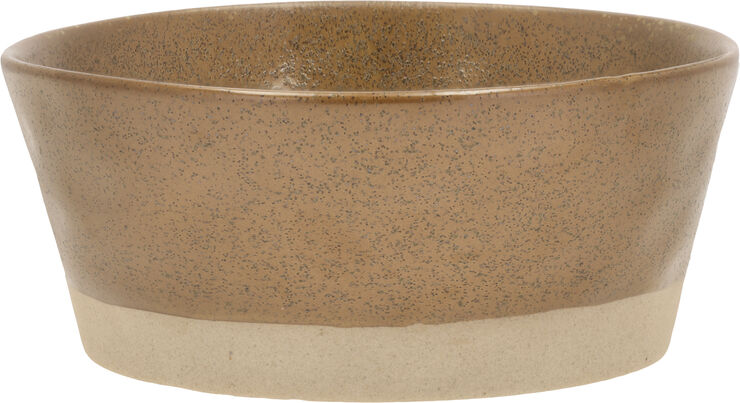 Villa Collection Serveringsskål Evig 19 x 8,5 cm Amber Porcelæn Amber
