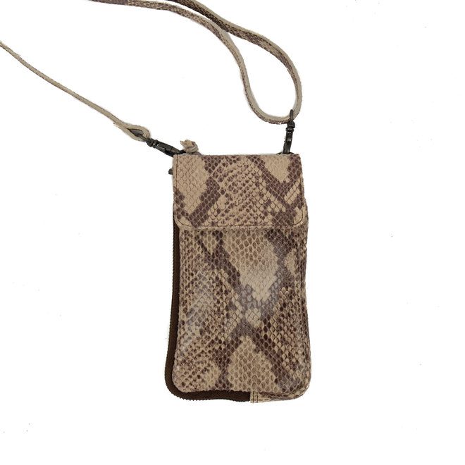 Bear Design Snake Telefoontasje Ahana Bruin SN2106