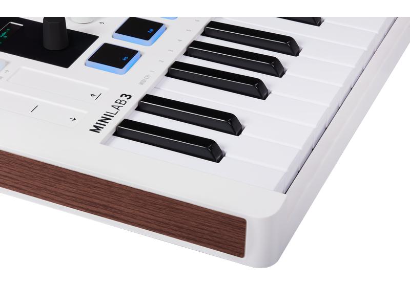 Arturia Keyboard Controller Minilab 3 Weiss Universeller Controller zum Musizieren