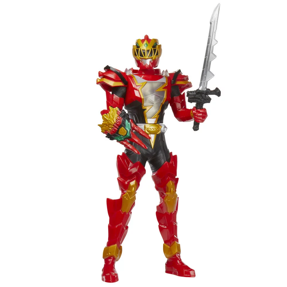 POWER RANGERS DINO FURY ATTAQUE TOURNOYANTE RANGER ROUGE 30CM