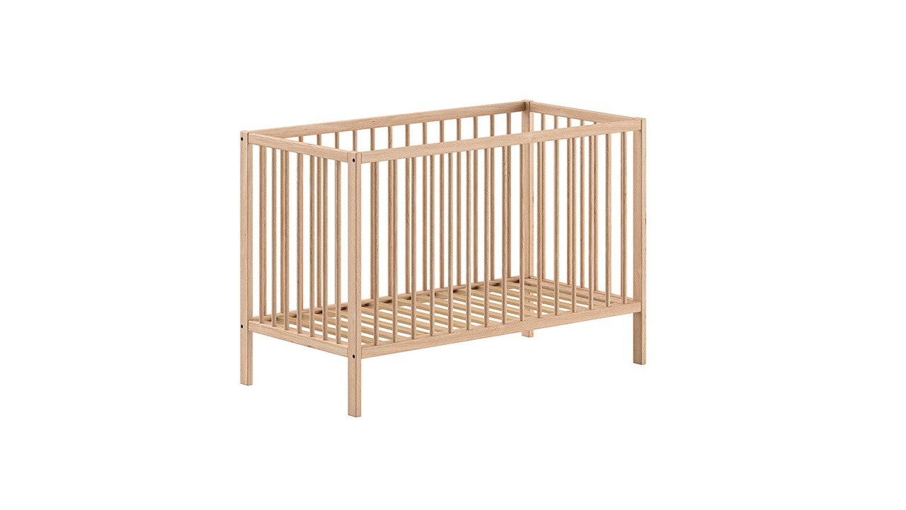 Babyledikant Dino 60x120 naturel