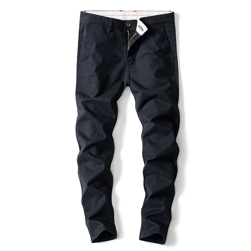 Denimic - Mid Rise Plain Cropped Tapered Pants