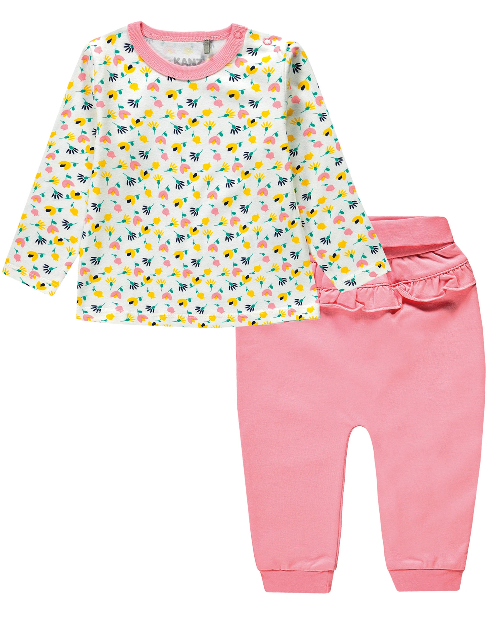 Langarmshirt LAMA mit Schlupfhose in quartz pink
