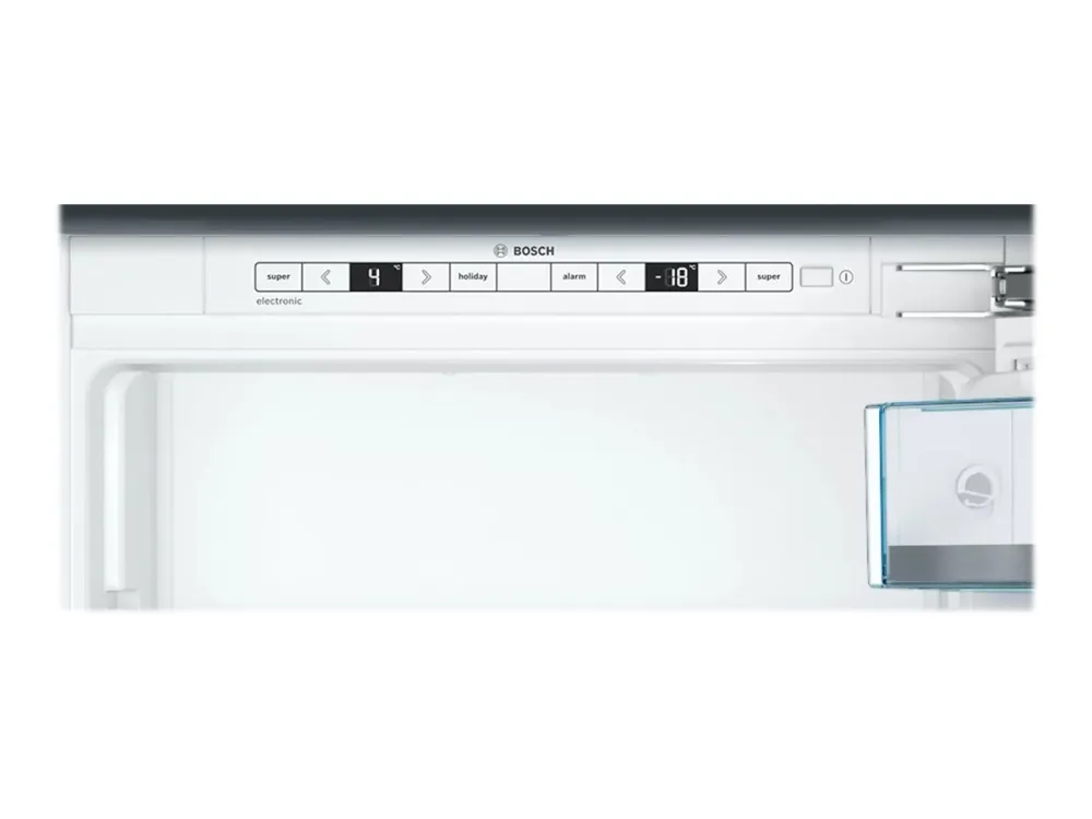 Bosch Serie | 6 KIS87AFE0 - Køleskab/fryser - bund-fryser - til indbygning - niche - bredde: 56 cm - dybde: 55 cm - højde: 177.5 cm - 272 liter - Klasse E - Fladhængsel