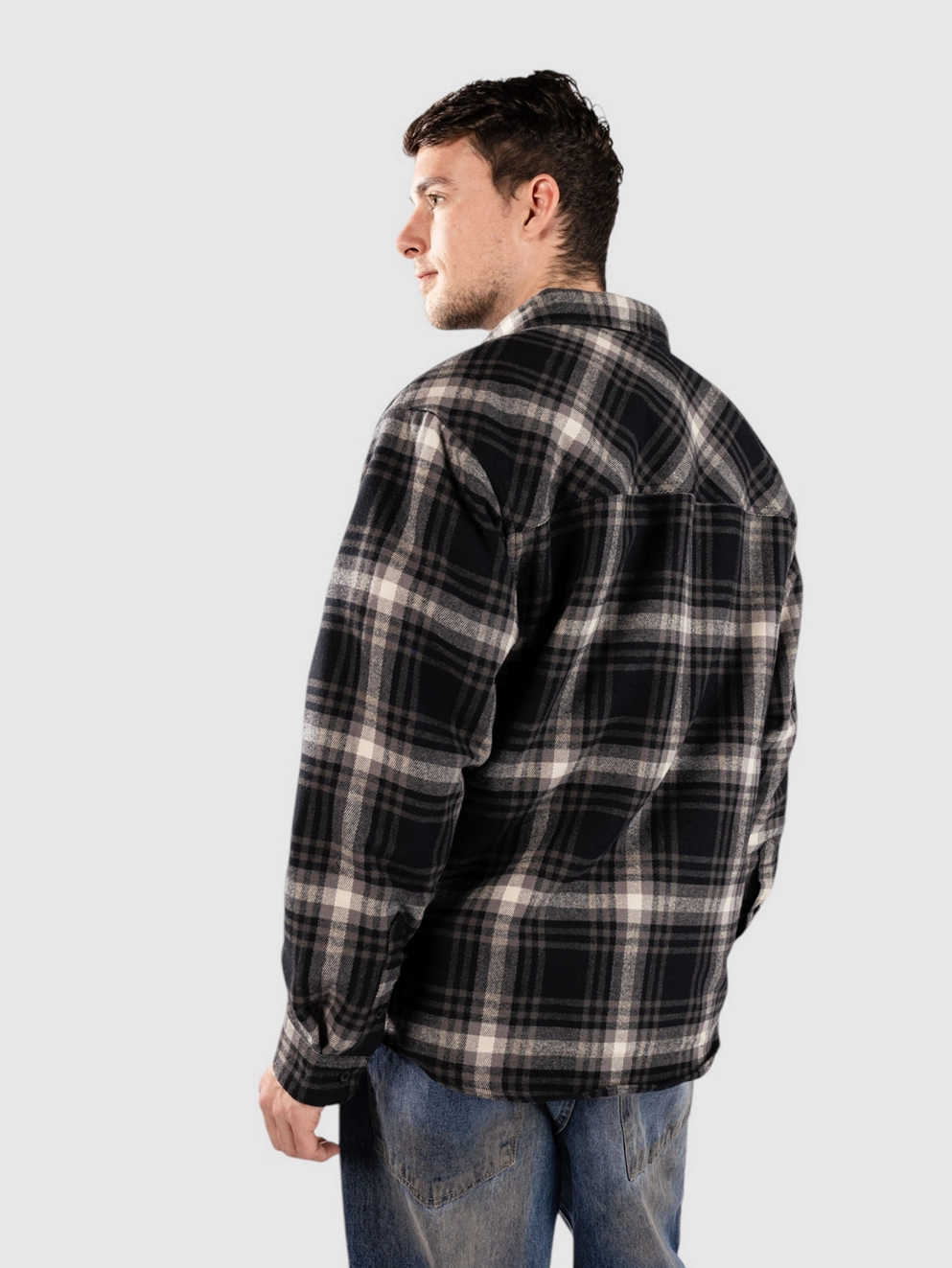 Empyre Browser Brushed Flannel Shirt black