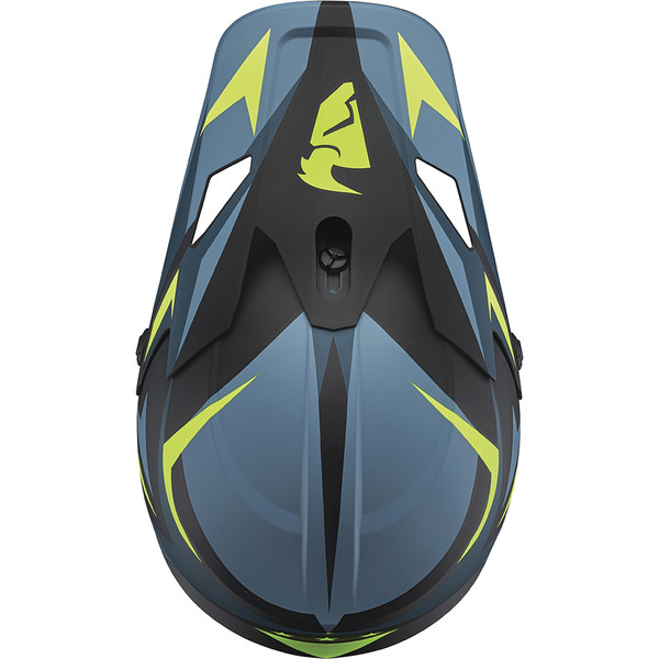 Thor Motocross - Casque Sector Warship Noir / Bleu / Jaune
