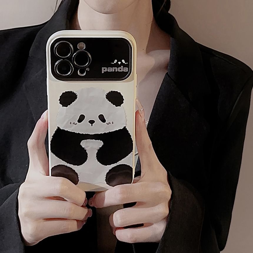 Mobby - Panda telefoonhoesje - iPhone 16 Pro Max / 16 Pro / 16 Plus / 16 / 15 Pro Max / 15 Pro / 15 Plus / 15 / 14 Pro Max / 14 Pro / 14 Plus / 14 / 13 Pro Max / 13 Pro / 13