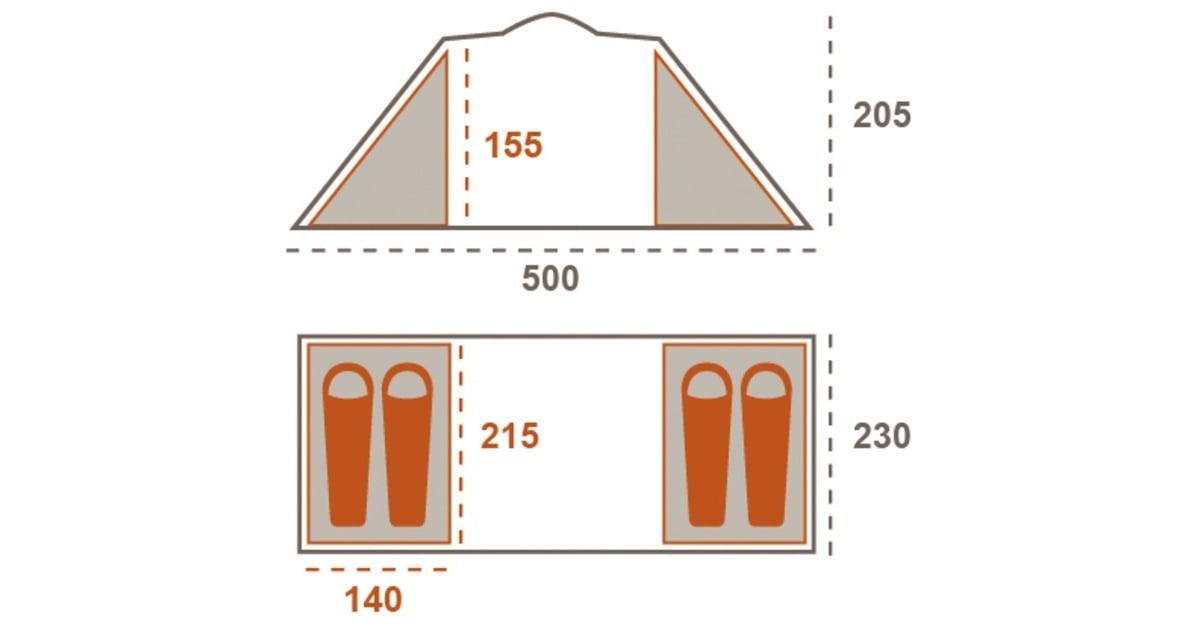 Grand CanyonATLANTA 4 Mojave Desert tent  (Beige)