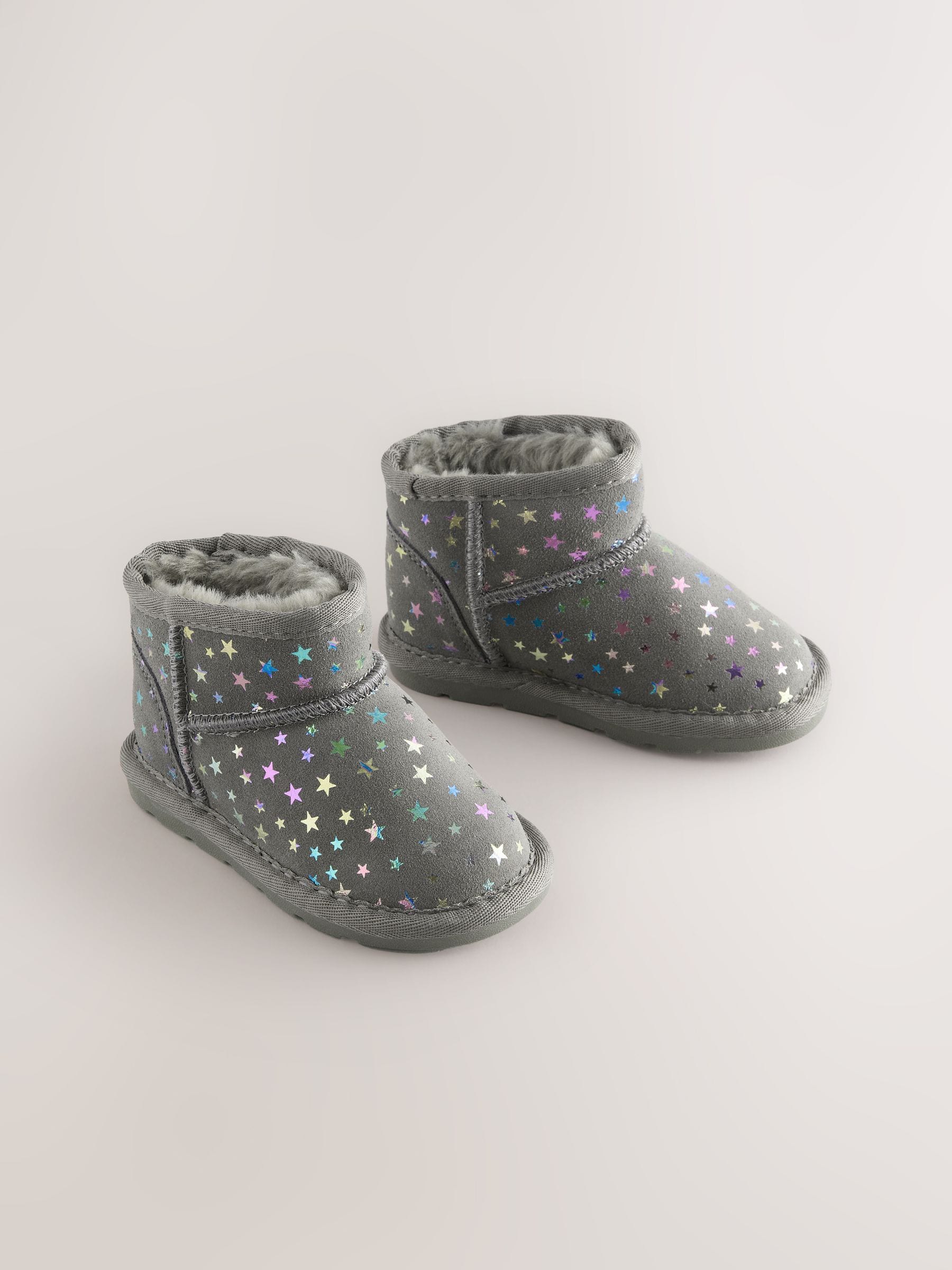 Grey Star Waterafstotend - Suède instaplaarzen