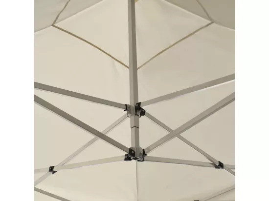 Tente de réception pliable Aluminium 2 x 2 m Crème