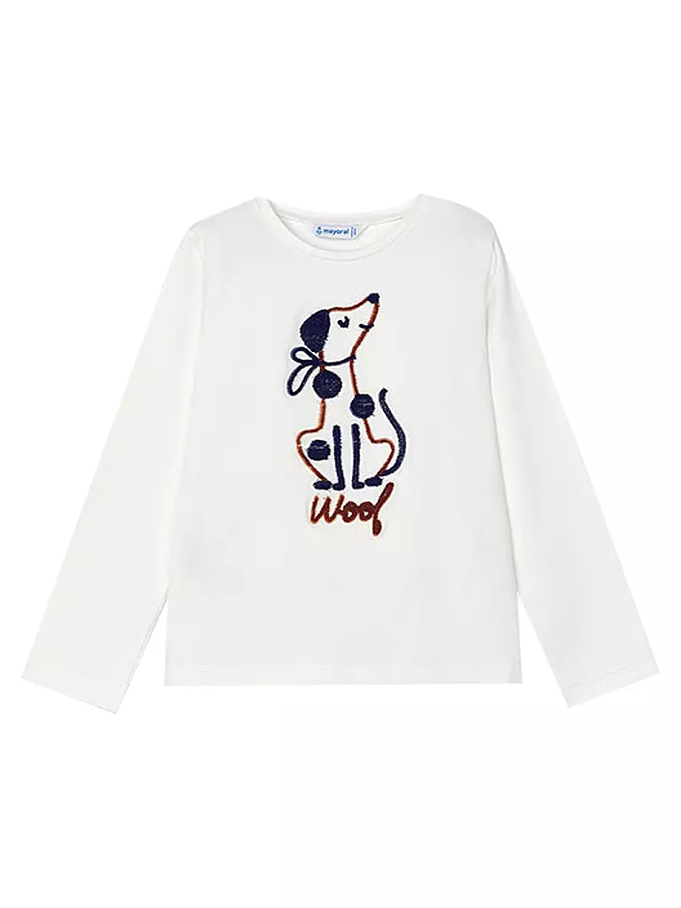 MAYORAL Mädchen Langarmshirt creme