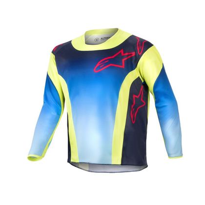 Maillot cross Alpinestars YOUTH RACER - HOEN - Jaune / Bleu