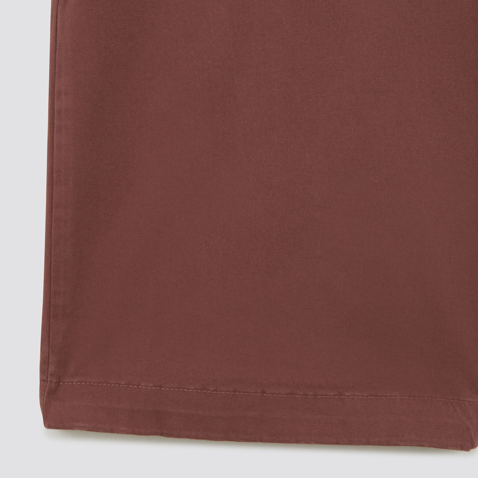 Bermuda chino uni avec ceinture Marron